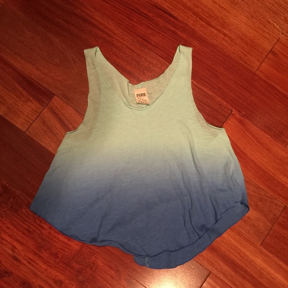 PINK Victoria's Secret Tops - PINK ombré blue tank S
